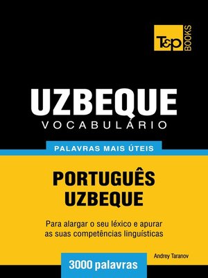 cover image of Vocabulário Português-Uzbeque